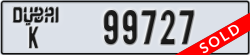 dubai - code - K - number -99727