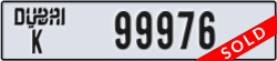 dubai - code - K - number -99976