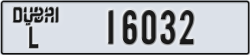 dubai - code - L - number -16032