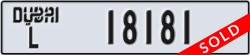 dubai - code - L - number -18181