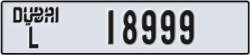 dubai - code - L - number -18999