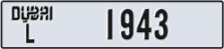 dubai - code - L - number -1943