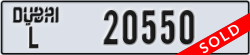 dubai - code - L - number -20550