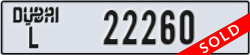 dubai - code - L - number -22260