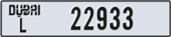 dubai - code - L - number -22933