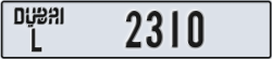 dubai - code - L - number -2310