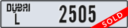 dubai - code - L - number -2505