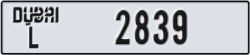 dubai - code - L - number -2839