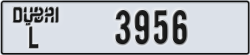 dubai - code - L - number -3956