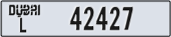 dubai - code - L - number -42427