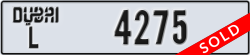 dubai - code - L - number -4275