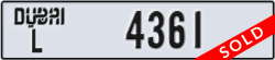 dubai - code - L - number -4361