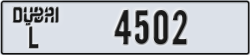 dubai - code - L - number -4502