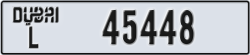 dubai - code - L - number -45448