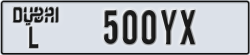 dubai - code - L - number -500YX