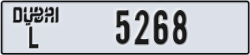 dubai - code - L - number -5268