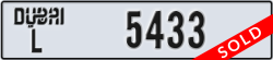 dubai - code - L - number -5433
