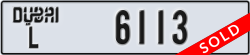 dubai - code - L - number -6113