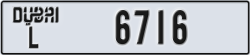 dubai - code - L - number -6716