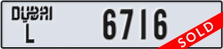 dubai - code - L - number -6716
