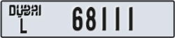 dubai - code - L - number -68111
