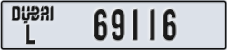dubai - code - L - number -69116