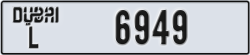 dubai - code - L - number -6949