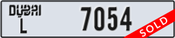 dubai - code - L - number -7054