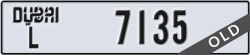 dubai - code - L - number -7135