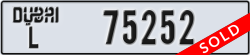 dubai - code - L - number -75252
