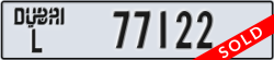 dubai - code - L - number -77122