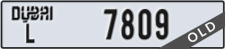 dubai - code - L - number -7809