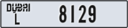 dubai - code - L - number -8129