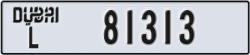 dubai - code - L - number -81313