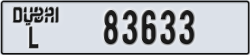 dubai - code - L - number -83633