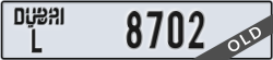 dubai - code - L - number -8702