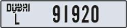 dubai - code - L - number -91920