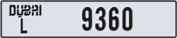 dubai - code - L - number -9360