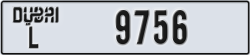 dubai - code - L - number -9756