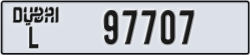 dubai - code - L - number -97707