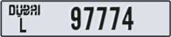 dubai - code - L - number -97774