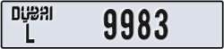 dubai - code - L - number -9983