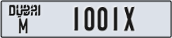 dubai - code - M - number -1001X