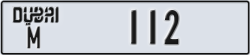 dubai - code - M - number -112