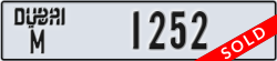 dubai - code - M - number -1252