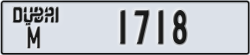 dubai - code - M - number -1718