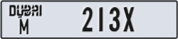 dubai - code - M - number -213X