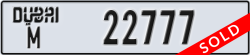 dubai - code - M - number -22777