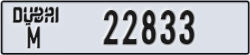 dubai - code - M - number -22833