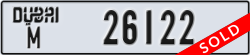 dubai - code - M - number -26122
